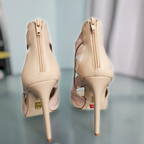 Truth or Dare by Madonna Tan, Pink Heels Sz  9.5 - Picture 3 of 7